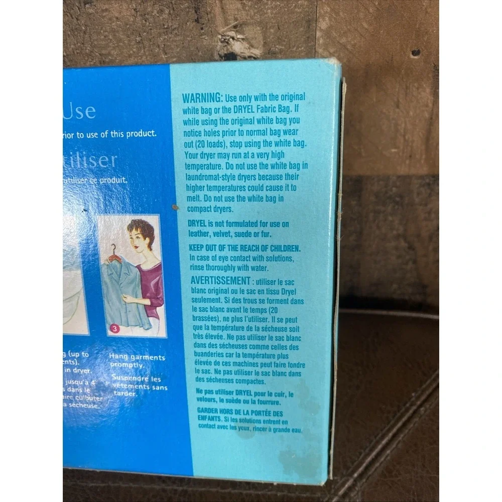 DRYEL At Home Dry Cleaning‎ Cloth Refill Whisper Fresh Scent NEW Sealed 2001 P&G